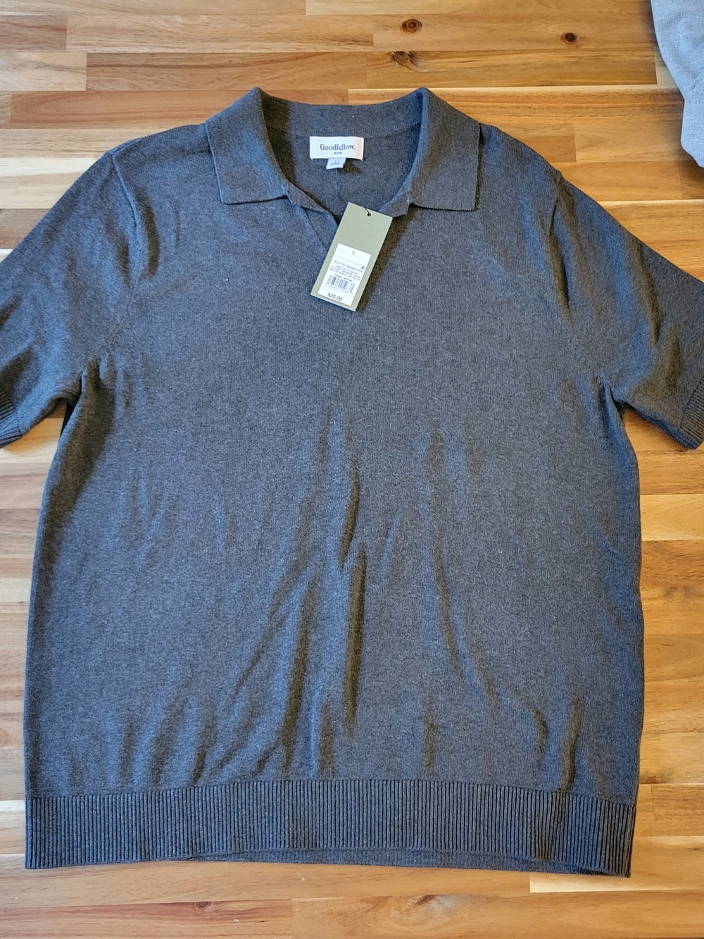 Goodfellow & Co. Men's Gray Polo Sweater